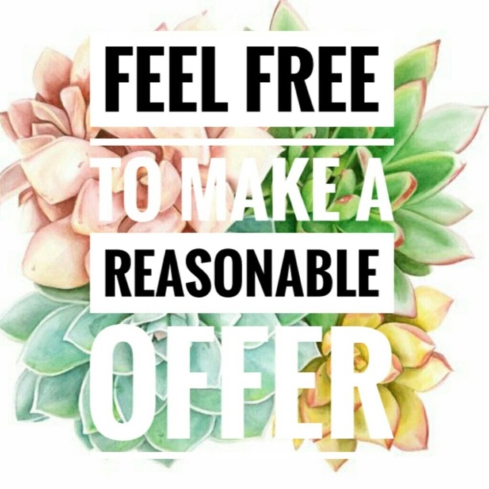 All reasonable offers are accepted!!!